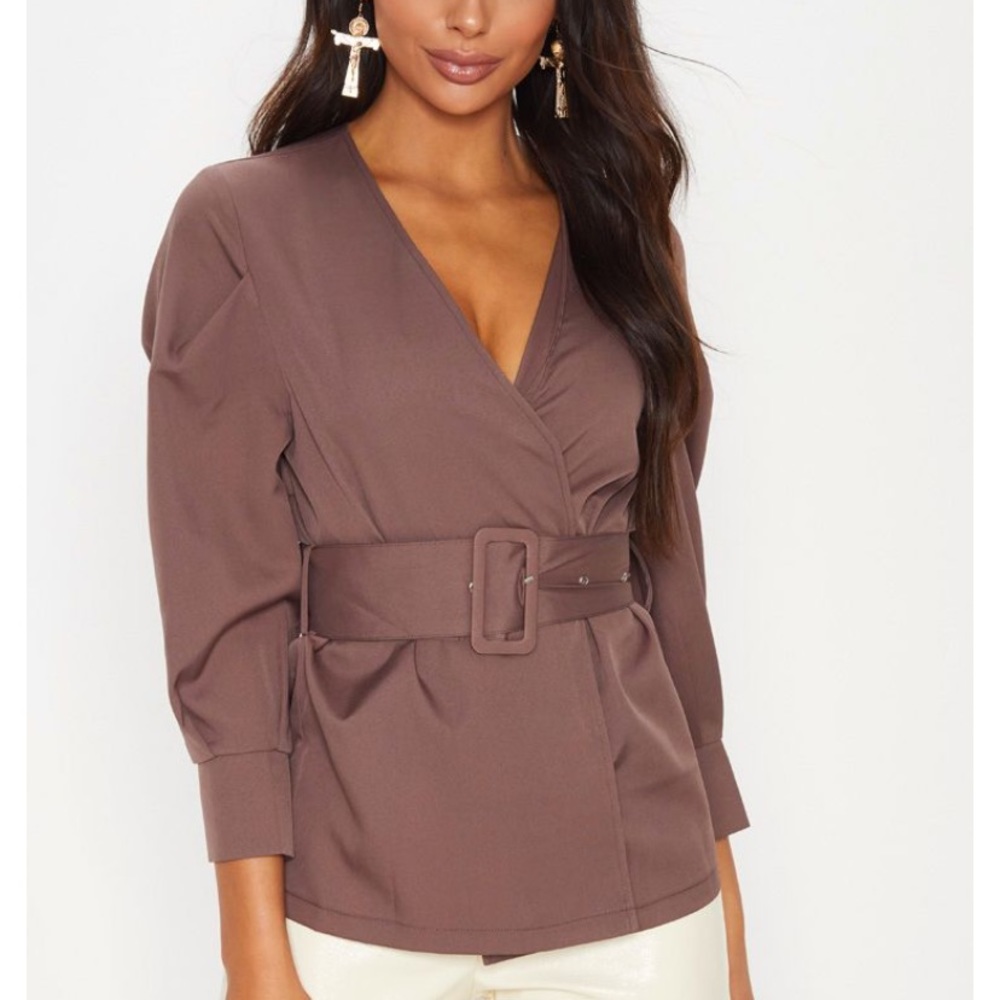 Mocha Belted Shirt